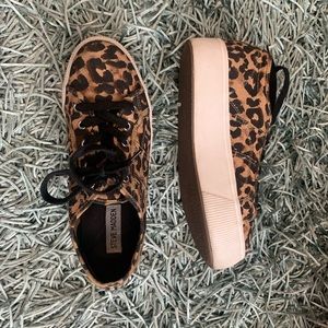 Steve Madden Cheetah Platform Sneakers